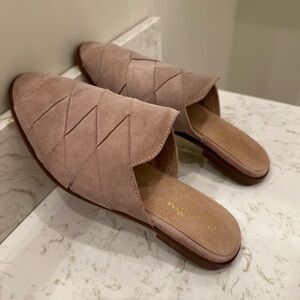 Seychelles Survival Mule Leather Pink Nubuck Size 7